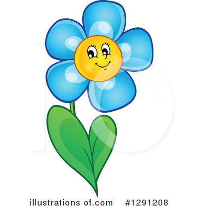Royalty-Free (RF) Flower Clipart Illustration by visekart - Stock Sample #1291208