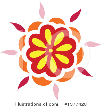 Floral Design Element Clipart #1377428 by Cherie Reve