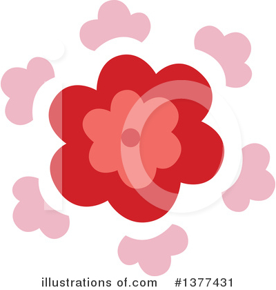 Floral Design Element Clipart #1377431 by Cherie Reve