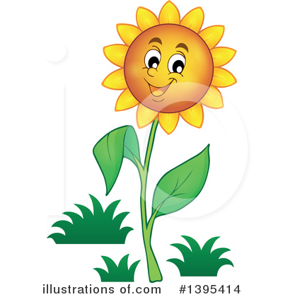 Royalty-Free (RF) Flower Clipart Illustration by visekart - Stock Sample #1395414