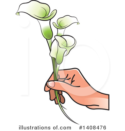Royalty-Free (RF) Flower Clipart Illustration by Lal Perera - Stock Sample #1408476