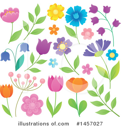 Royalty-Free (RF) Flower Clipart Illustration by visekart - Stock Sample #1457027