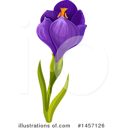 Royalty-Free (RF) Flower Clipart Illustration by Vector Tradition SM - Stock Sample #1457126