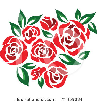 Roses Clipart #1459634 by Cherie Reve