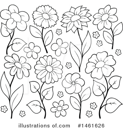 Royalty-Free (RF) Flower Clipart Illustration by visekart - Stock Sample #1461626