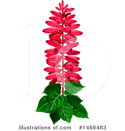 Royalty-Free (RF) Flower Clipart Illustration by Vector Tradition SM - Stock Sample #1468483