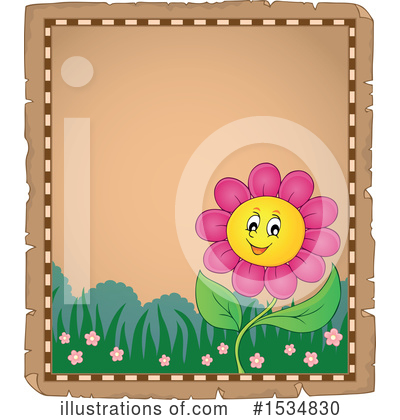 Royalty-Free (RF) Flower Clipart Illustration by visekart - Stock Sample #1534830