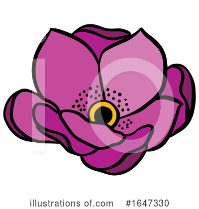 Royalty-Free (RF) Flower Clipart Illustration by Cherie Reve - Stock Sample #1647330