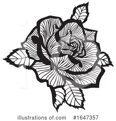 Rose Clipart #1647357 by Cherie Reve