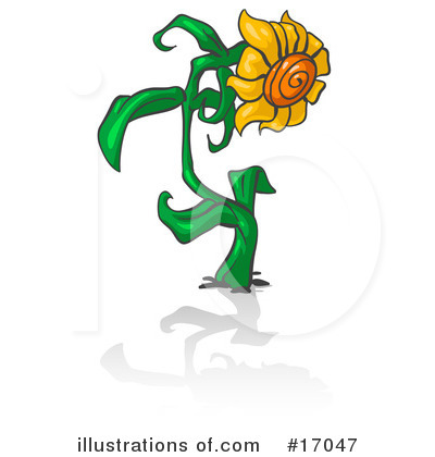 Sunflowers Clipart #17047 by Leo Blanchette