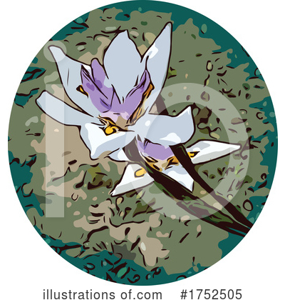 Royalty-Free (RF) Flower Clipart Illustration by patrimonio - Stock Sample #1752505
