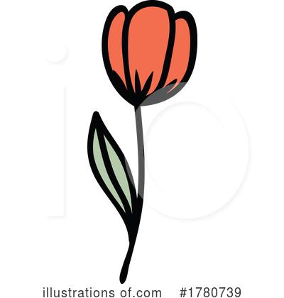 Royalty-Free (RF) Flower Clipart Illustration by Vector Tradition SM - Stock Sample #1780739