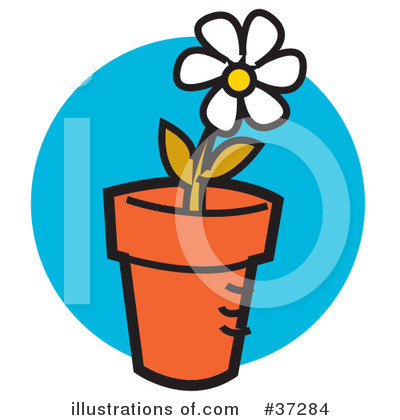 Royalty-Free (RF) Flower Clipart Illustration by Andy Nortnik - Stock Sample #37284