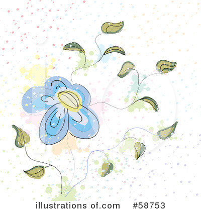 Royalty-Free (RF) Flower Clipart Illustration by MilsiArt - Stock Sample #58753