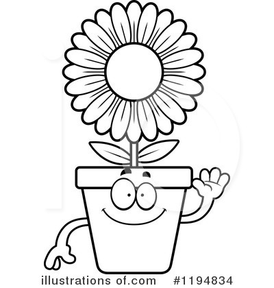 Royalty-Free (RF) Flower Pot Clipart Illustration by Cory Thoman - Stock Sample #1194834