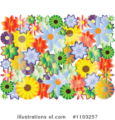 Royalty-Free (RF) Flowers Clipart Illustration by Andrei Marincas - Stock Sample #1103257
