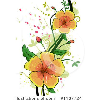 Hibiscus Clipart #1107724 by BNP Design Studio