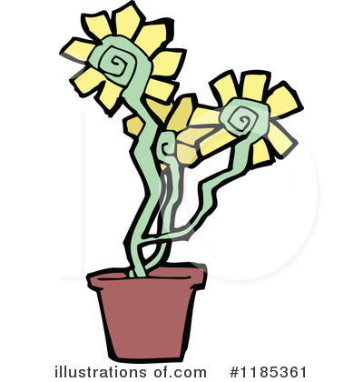 Royalty-Free (RF) Flowers Clipart Illustration by lineartestpilot - Stock Sample #1185361