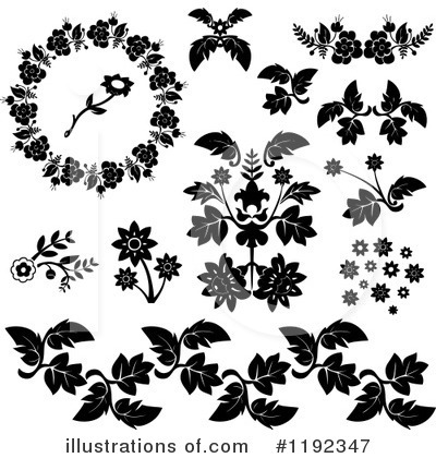 Royalty-Free (RF) Flowers Clipart Illustration by lineartestpilot - Stock Sample #1192347