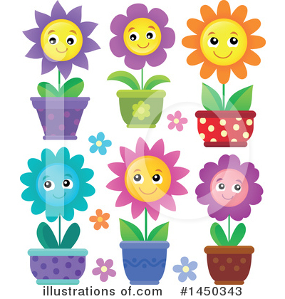 Royalty-Free (RF) Flowers Clipart Illustration by visekart - Stock Sample #1450343