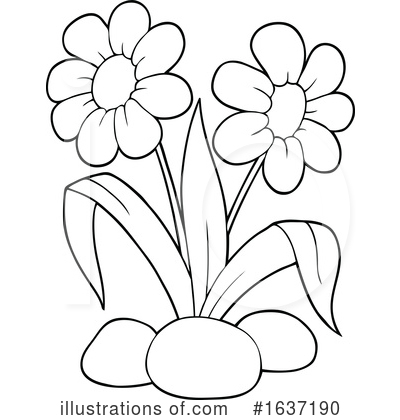 Royalty-Free (RF) Flowers Clipart Illustration by visekart - Stock Sample #1637190