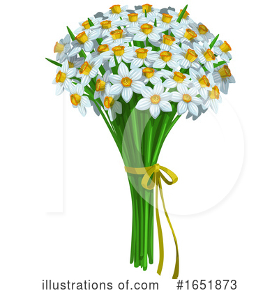 Daffodils Clipart #1651873 by Vector Tradition SM