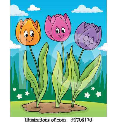 Royalty-Free (RF) Flowers Clipart Illustration by visekart - Stock Sample #1708170