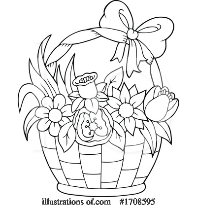 Royalty-Free (RF) Flowers Clipart Illustration by visekart - Stock Sample #1708595