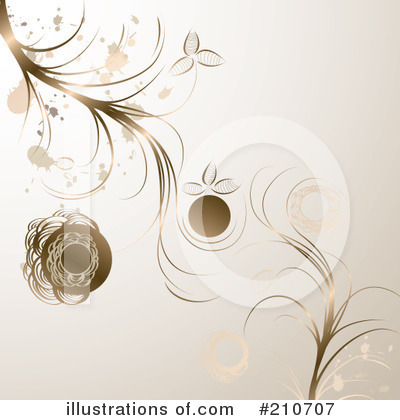 Floral Background Clipart #210707 by MilsiArt