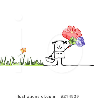 Royalty-Free (RF) Flowers Clipart Illustration by NL shop - Stock Sample #214829