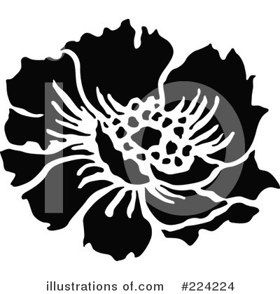 Royalty-Free (RF) Flowers Clipart Illustration by BestVector - Stock Sample #224224