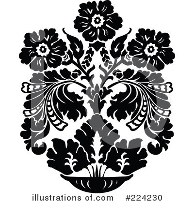 Royalty-Free (RF) Flowers Clipart Illustration by BestVector - Stock Sample #224230