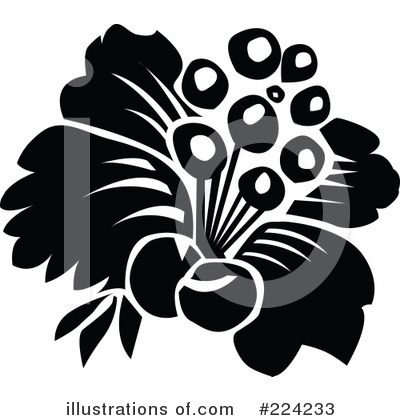 Royalty-Free (RF) Flowers Clipart Illustration by BestVector - Stock Sample #224233