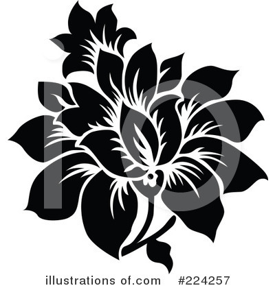 Royalty-Free (RF) Flowers Clipart Illustration by BestVector - Stock Sample #224257