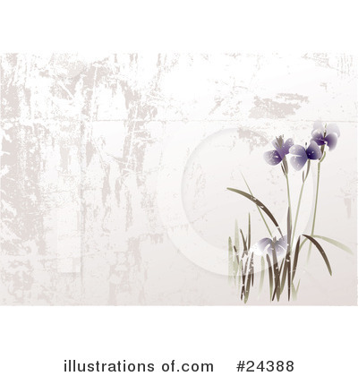 Royalty-Free (RF) Flowers Clipart Illustration by Eugene - Stock Sample #24388