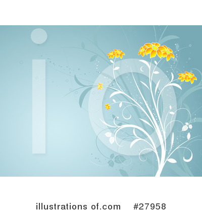 Royalty-Free (RF) Flowers Clipart Illustration by KJ Pargeter - Stock Sample #27958