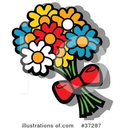 Royalty-Free (RF) Flowers Clipart Illustration by Andy Nortnik - Stock Sample #37287