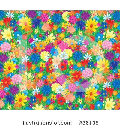 Royalty-Free (RF) Flowers Clipart Illustration by Alex Bannykh - Stock Sample #38105