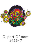 Flowers Clipart #42647 by Dennis Holmes Designs