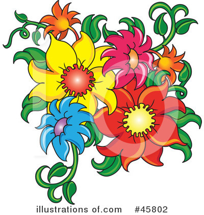 Flower Clipart #45802 by Pams Clipart