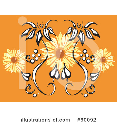 Royalty-Free (RF) Flowers Clipart Illustration by xunantunich - Stock Sample #60092