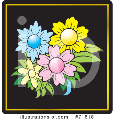 Royalty-Free (RF) Flowers Clipart Illustration by Lal Perera - Stock Sample #71618
