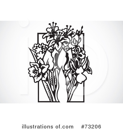 Royalty-Free (RF) Flowers Clipart Illustration by BestVector - Stock Sample #73206