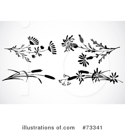 Royalty-Free (RF) Flowers Clipart Illustration by BestVector - Stock Sample #73341