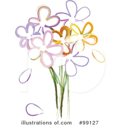 Royalty-Free (RF) Flowers Clipart Illustration by Pams Clipart - Stock Sample #99127