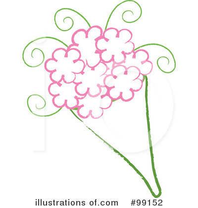 Royalty-Free (RF) Flowers Clipart Illustration by Pams Clipart - Stock Sample #99152