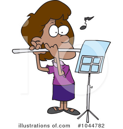 Royalty-Free (RF) Flute Clipart Illustration by toonaday - Stock Sample #1044782
