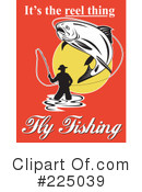 Fly Fishing Clipart #225039 by patrimonio