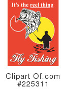 Fly Fishing Clipart #225311 by patrimonio