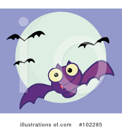 Flying Bat Clipart #102285 by Hit Toon